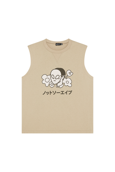 Flower Sleeveless T-Shirt