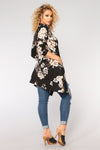 Corner Office Floral Blazer - Black/combo