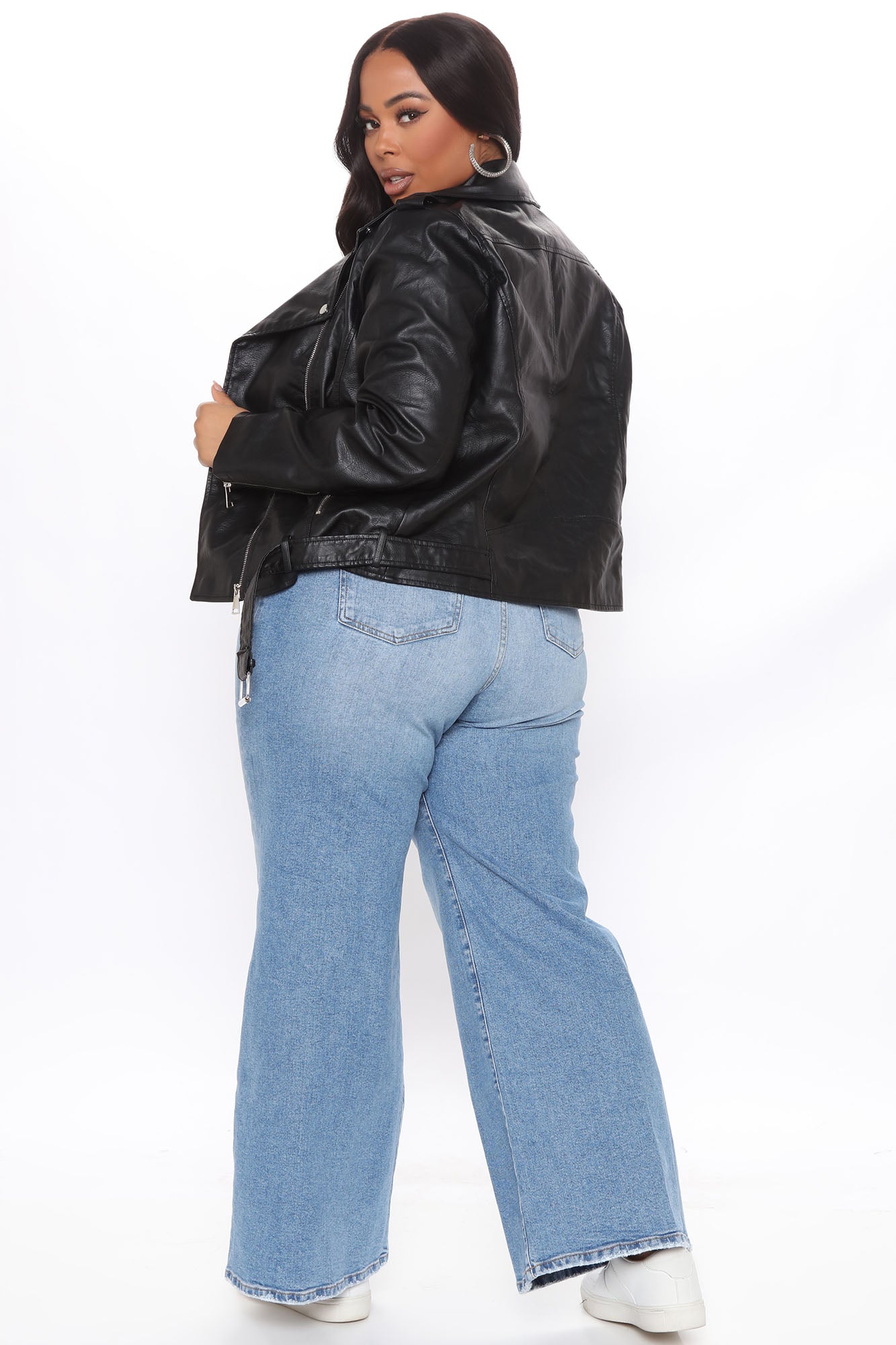 Araxie Vegan Leather Jacket - Black – Solo Drop Demo