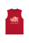 Flower Sleeveless T-Shirt
