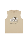 Flower Sleeveless T-Shirt