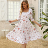 Floral Banquet Elegant Dress