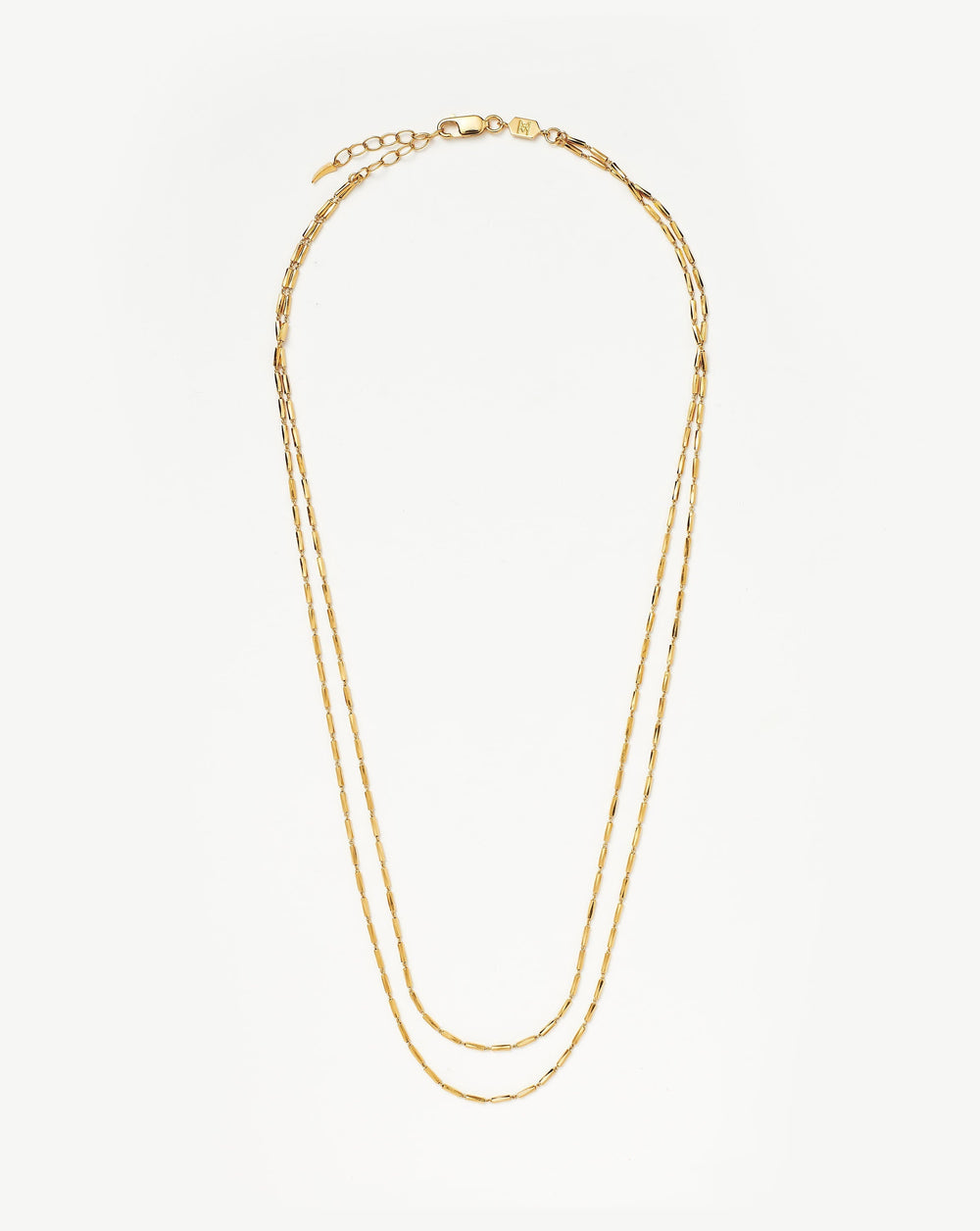 Savi Vintage Link Double Chain Necklace Necklaces Missoma 18ct Gold Plated Vermeil 