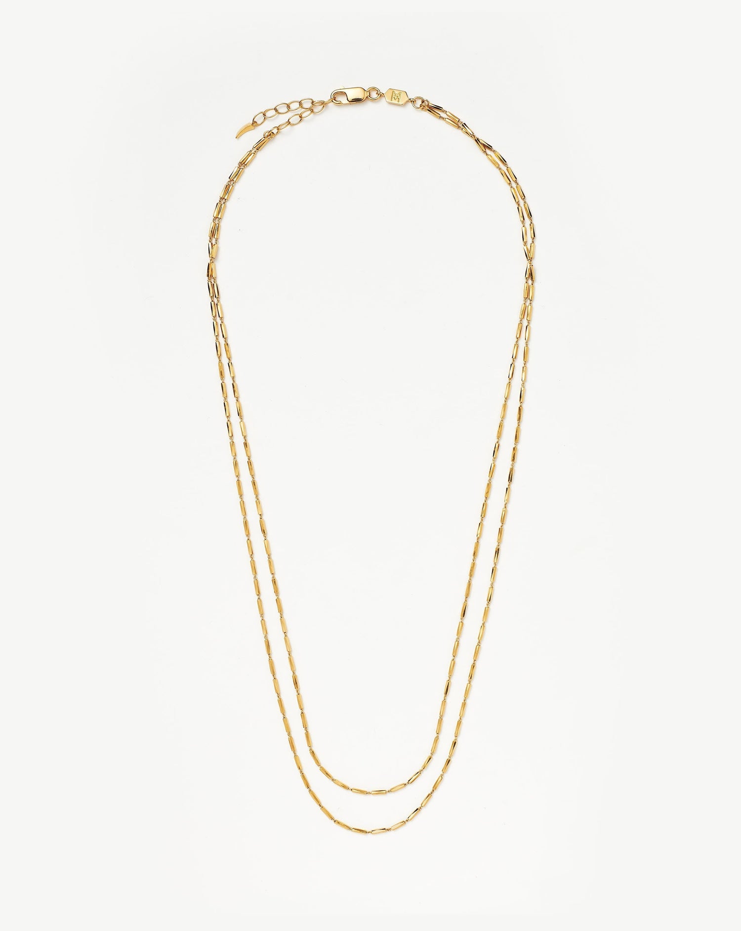 Savi Vintage Link Double Chain Necklace Necklaces Missoma 18ct Gold Plated Vermeil 