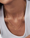 Savi Vintage Link Double Chain Necklace