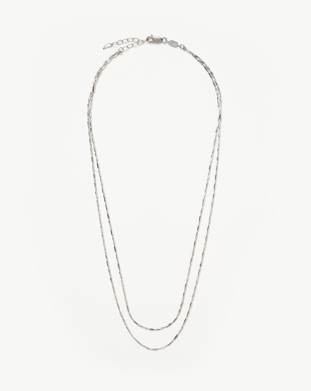 Savi Vintage Link Double Chain Necklace Necklaces Missoma Sterling Silver 