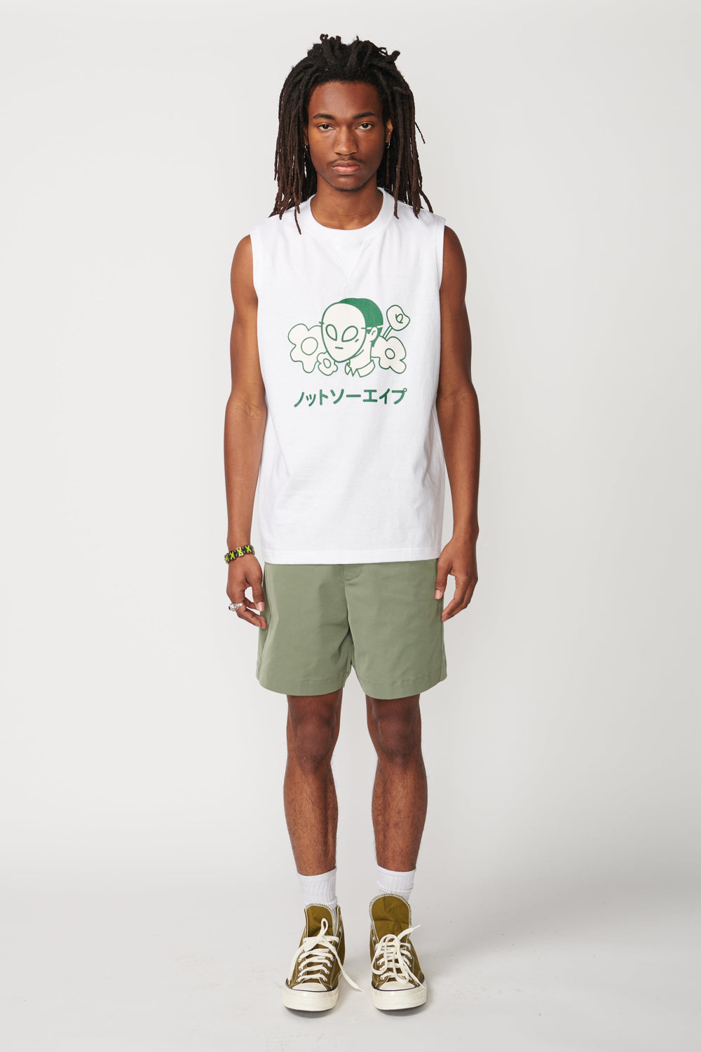 Flower Sleeveless T-Shirt