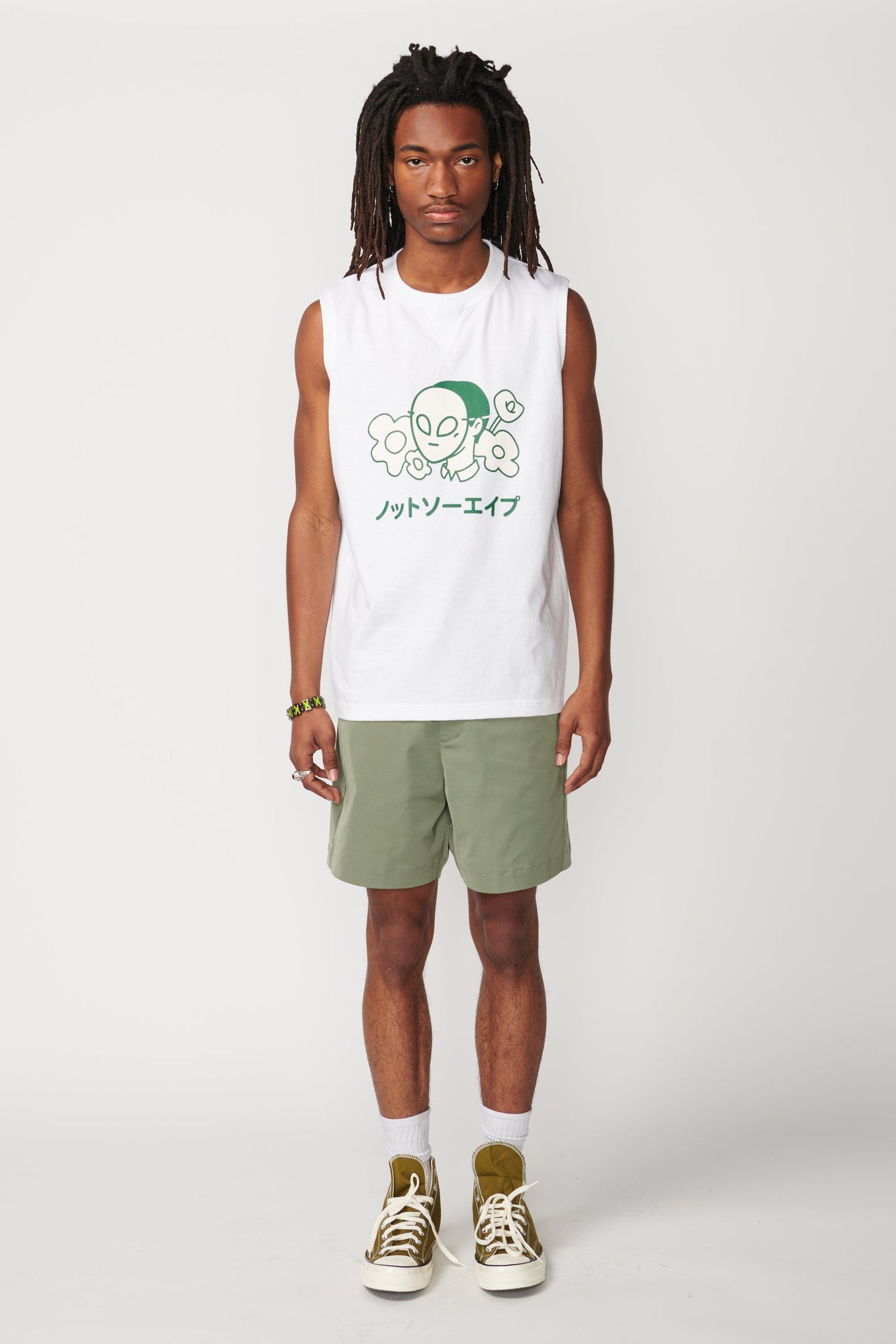 Flower Sleeveless T-Shirt