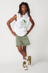 Flower Sleeveless T-Shirt