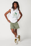 Flower Sleeveless T-Shirt