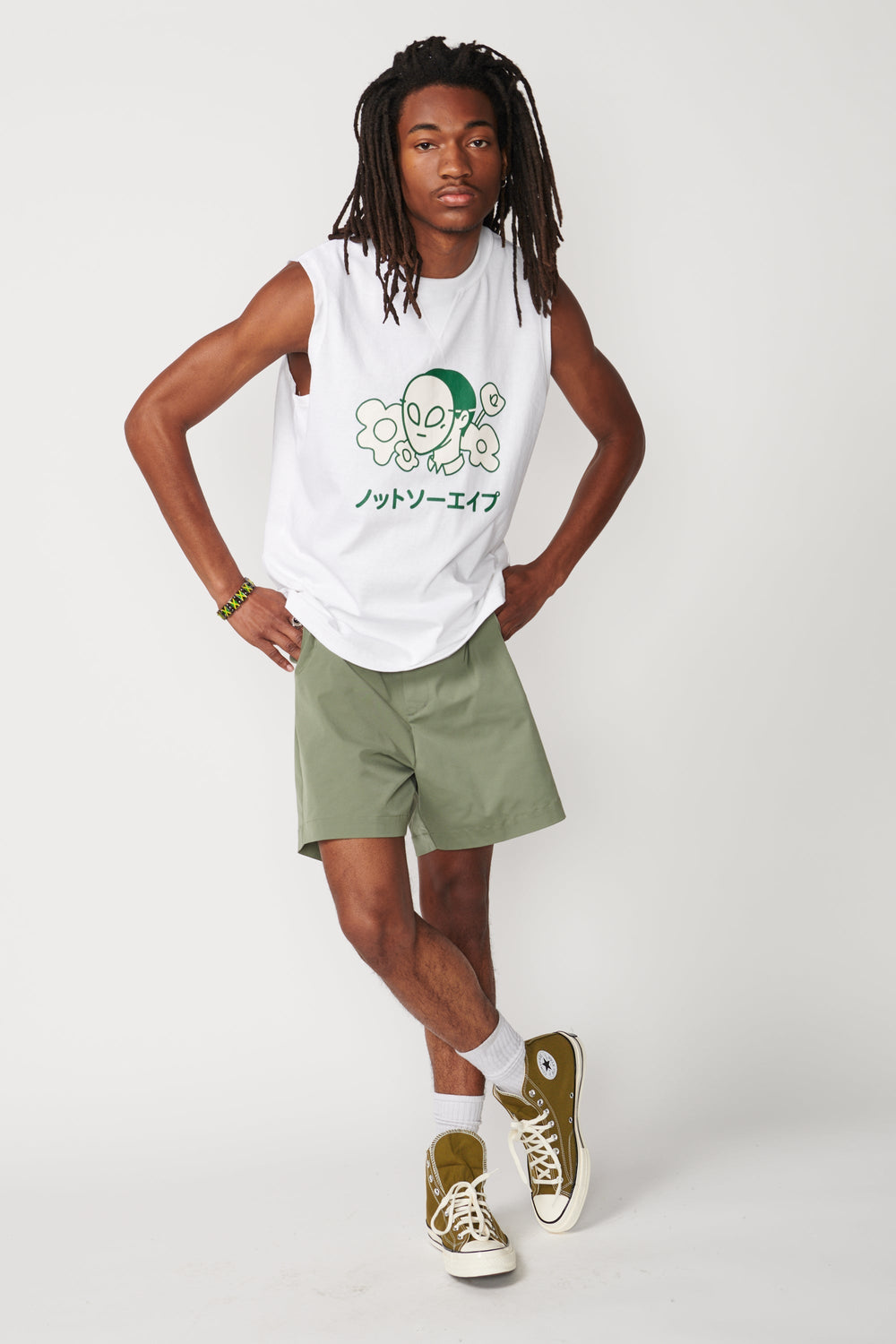 Flower Sleeveless T-Shirt