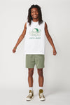 Flower Sleeveless T-Shirt
