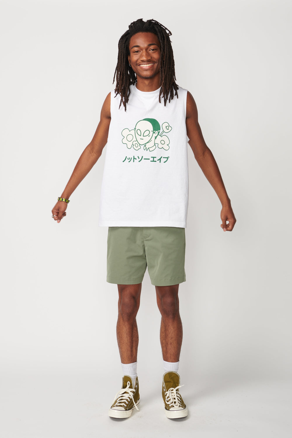Flower Sleeveless T-Shirt
