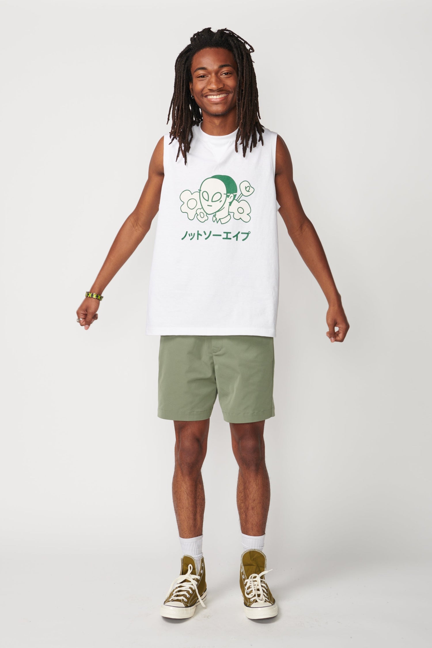 Flower Sleeveless T-Shirt