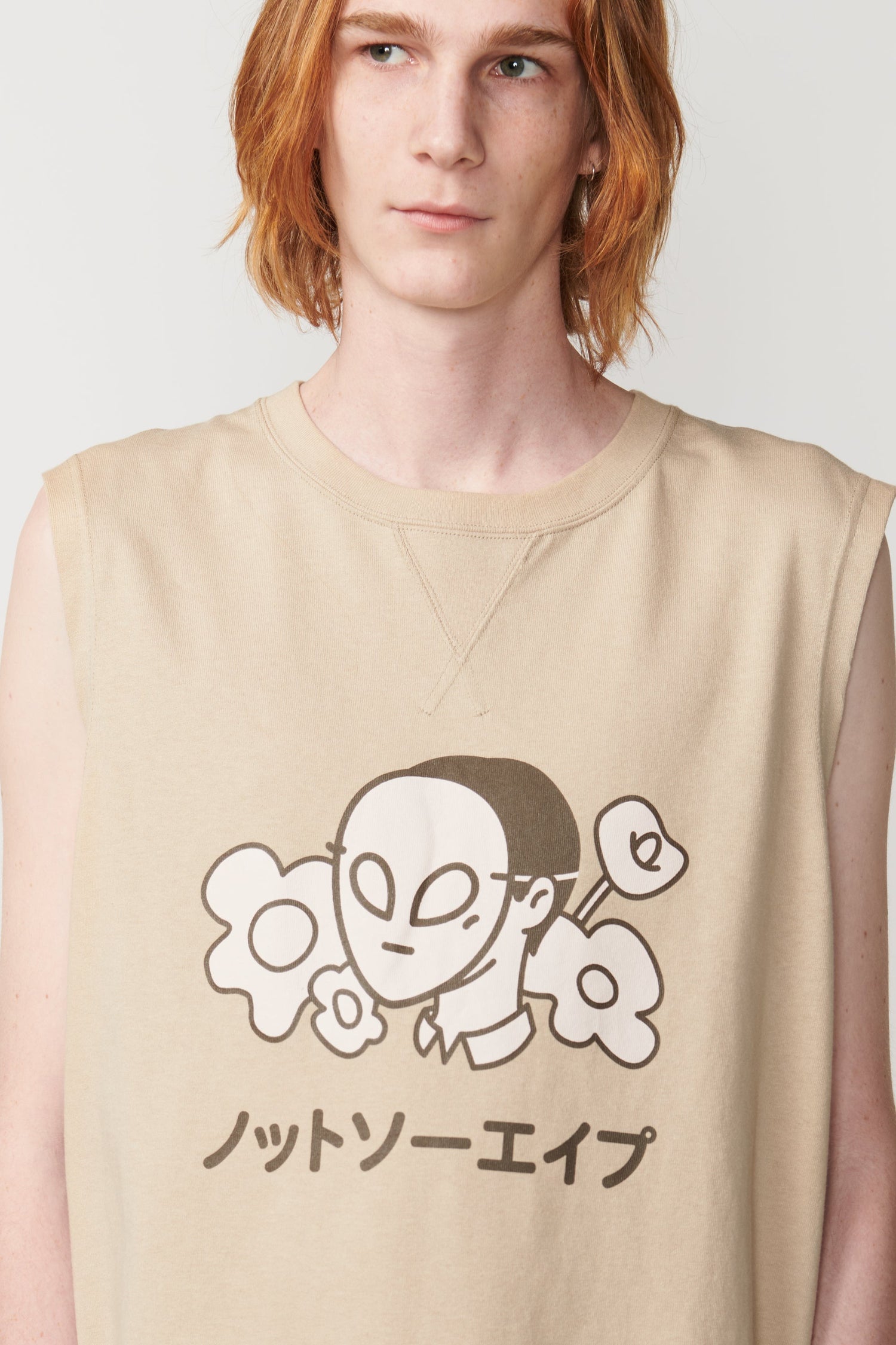 Flower Sleeveless T-Shirt