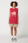 Flower Sleeveless T-Shirt