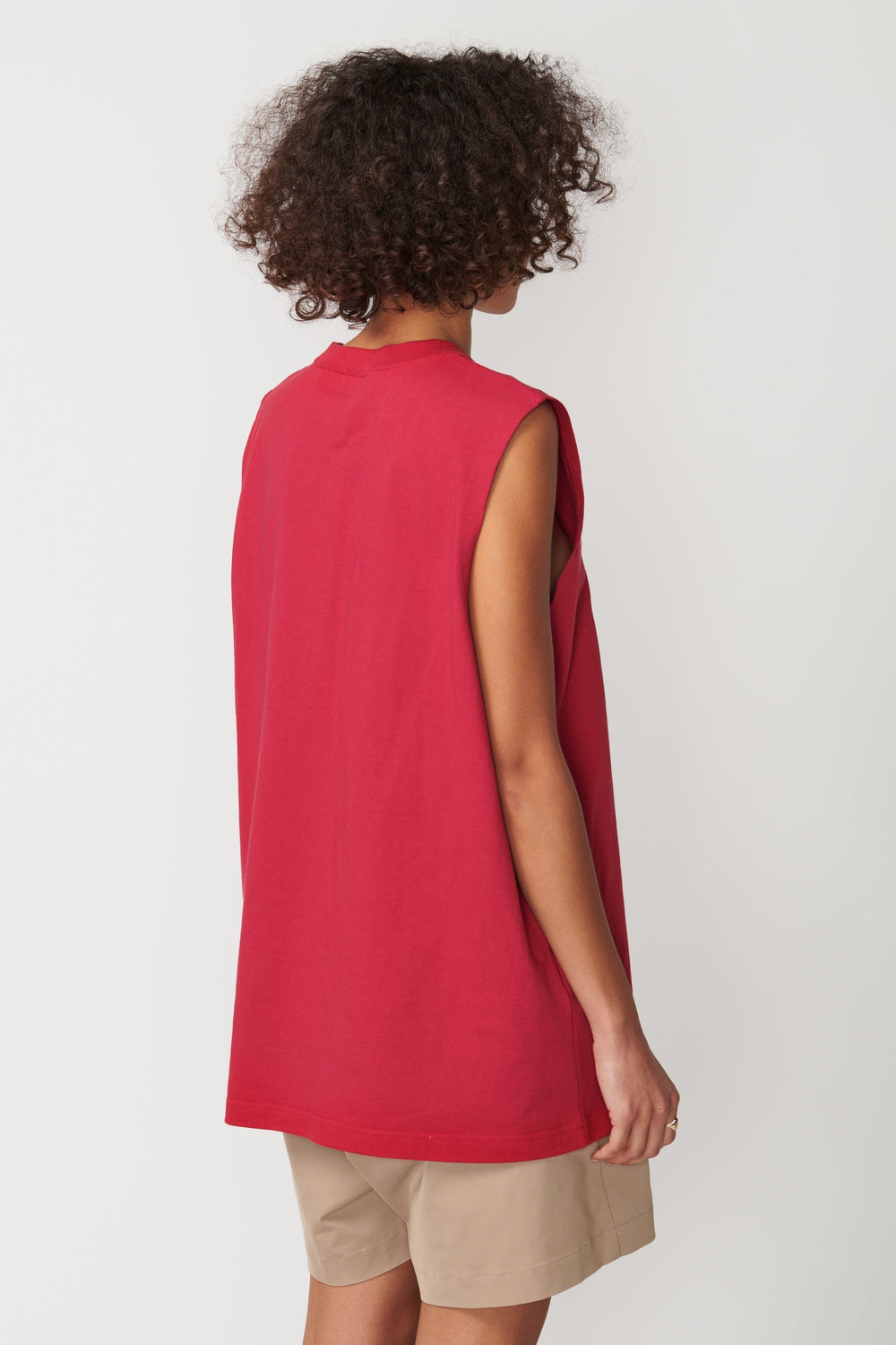 Flower Sleeveless T-Shirt